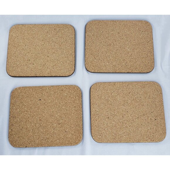 Jason Coasters Wilds Of Canada Mounties John Cadiz Set of 4 Cork Cartoon - Picture 5 of 8